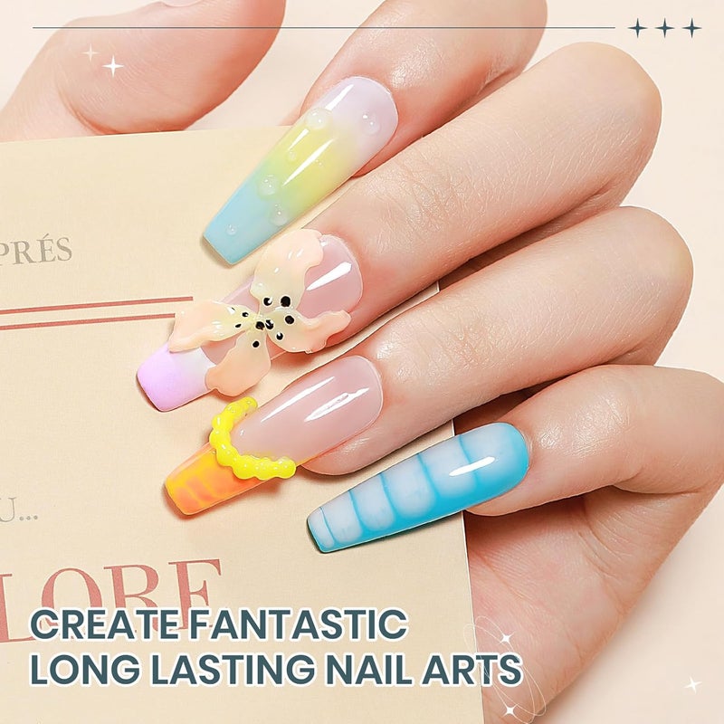 SUPWEE White 3D Molding Gel for Nails Art Non-Stick Hand Solid Builder Gel Hard Nails for Extension Carving Sculpting Beauty Charms for Beignner and Salon DIY - Image 5